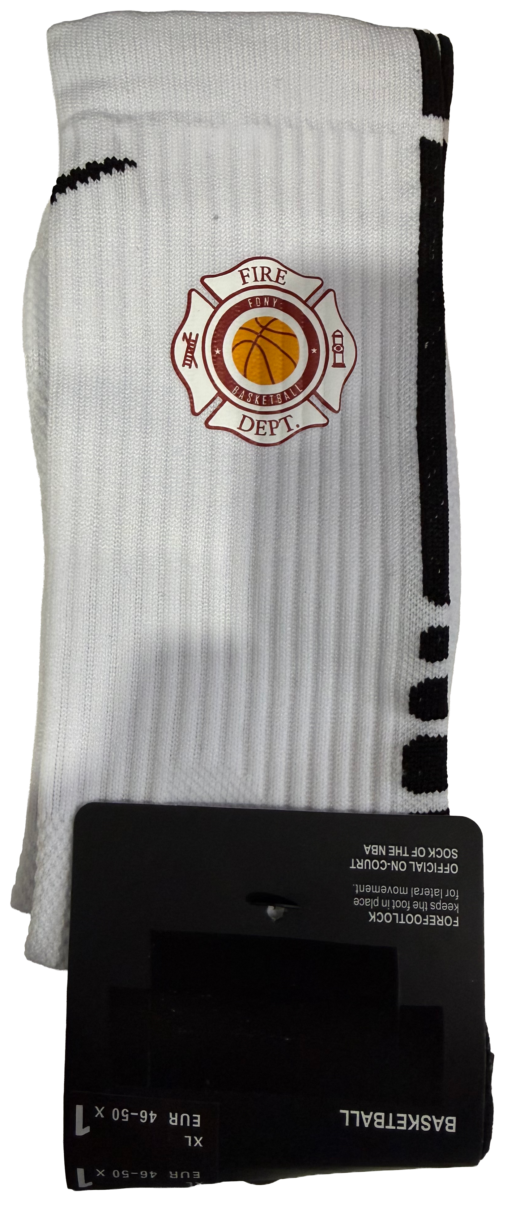 FDNY Basketball Socks